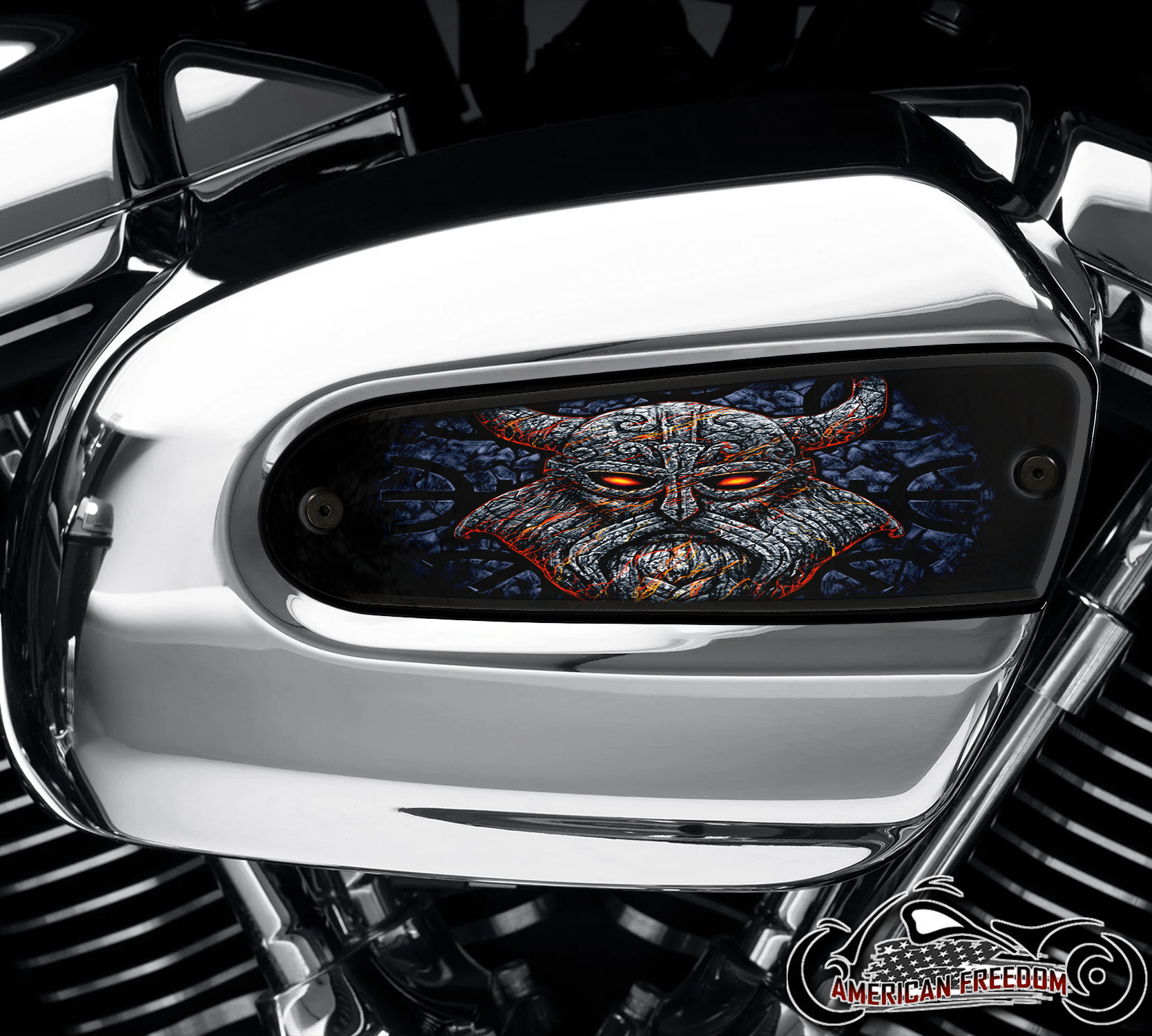 Harley Davidson Wedge Air Cleaner Insert - Odin Stone Viking
